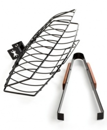 Your escape to the seaside is right in your backyard. Step up to the grill for that great seafood flavor you crave with this fish grilling basket, a smart addition to any chef's collection. Keeping fish fillets in one piece and off the grill, this nonstick basket makes it easy to cook and clean up your favorite meal. 1-year warranty. Your escape to the seaside is right in your backyard. Step up to the grill for that great seafood flavor you crave with this fish grilling basket, a smart addition to any chef's collection. Keeping fish fillets in one piece and off the grill, this nonstick basket makes it easy to cook and clean up your favorite meal. 1-year warranty.