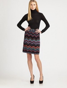 Guaranteed to be a new favorite, this wave-knit skirt offers a relaxed-yet-feminine fit.Elasticized waistbandPull-on styleContrast trimFully linedAbout 22 long40% acrylic/36% wool/18% viscose/4% polyester/1% alpaca/1% nylonDry cleanMade in Italy of imported fabricModel shown is 5'11 (180cm) wearing US size 4. Guaranteed to be a new favorite, this wave-knit skirt offers a relaxed-yet-feminine fit.Elasticized waistbandPull-on styleContrast trimFully linedAbout 22 long40% acrylic/36% wool/18% viscose/4% polyester/1% alpaca/1% nylonDry cleanMade in Italy of imported fabricModel shown is 5'11 (180cm) wearing US size 4.