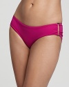 The rich cerise hue of this Zimmermann bikini bottom is the perfect compliment to a sought-after summer tan.