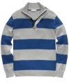 Bold stripes make a big statement. Let this sweater from DKNY Jeans will be your seasonal staple. (Clearance)