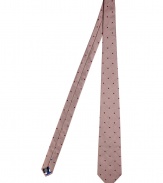 Add a stylish accent to your tried-and-true workweek look with this retro printed tie from PS by Paul Smith - Slim silk tie with all-over dot print - Pair with a sleek suit or a button down, blazer, and jeans