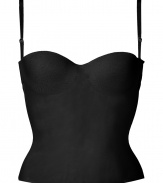 Add instant sex appeal to your cocktail party look with this d?colletage-enhancing corset from La Perla - Underwire, padded cups, adjustable wide-set straps, fitted silhouette, back seaming details and hook and eye closure - Pair with a slinky evening dress, or under an oversized blazer