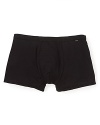 A modern essential: BOSS Black's boxer brief, featuring a thin waistband and plenty of stretch for a customized fit.