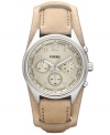 Subtle sophistication takes flight with this classic chronograph watch by Fossil.