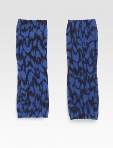 A brilliant animal print adds flair to these trendy wool and angora blend hand warmers.Merino Wool/Angora/NylonAbout 10 longDry cleanImported A brilliant animal print adds flair to these trendy wool and angora blend hand warmers.Merino Wool/Angora/NylonAbout 10 longDry cleanImported