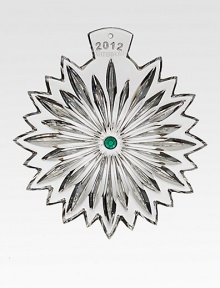 Wishes for courage, this dazzling, dated crystal ornament is adorned with an emerald green crystal center.4 diameterSilver-hinged gift boxImportedAdditional InformationPlease click here if shipping to California. Wishes for courage, this dazzling, dated crystal ornament is adorned with an emerald green crystal center.4 diameterSilver-hinged gift boxImportedAdditional InformationPlease click here if shipping to California.