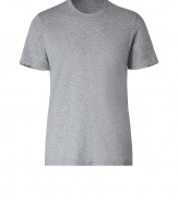 Stylish t-shirt in fine, pure grey cotton - An indispensable basic from cult LA label James Perse - Soft yet durable material feels great against the skin - Classic crew neck and short sleeves - Modern cut is lean and slightly longer - A casually cool staple in any wardrobe ideal for everyday - Wear solo or layer beneath a blazer or pullover and pair with jeans, chinos or shorts