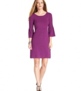 The sweater dress is an essential component of a cross-weather wardrobe and this petite version from Spense is a brilliant choice!