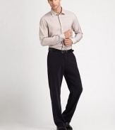 Finely-striped shirt crafted from cotton for a handsome modern-fit.Button frontCottonMachine washImported
