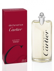 Declaration is a timeless and outstanding fragrance to tell things that matter. An overdose of cardamom, cold bursting almost metallic spice illuminates the perfume. Cedar wood then gently adds warmth. 6.75 oz. Declaration is a timeless and outstanding fragrance to tell things that matter. An overdose of cardamom, cold bursting almost metallic spice illuminates the perfume. Cedar wood then gently adds warmth. 6.75 oz.