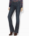 Lauren Ralph Lauren's sleek bootcut silhouette is designed with a hint of stretch for comfort and a flattering fit.