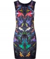 Work an artful accent into your sharply tailored looks with McQ Alexander McQueens kaleidoscopic hummingbird print dress, detailed in stretch silk for a flawless feminine fit - Rounded neckline, sleeveless, hidden back zip - Tailored fit - Team with sky-high platforms and a lady-chic handbag