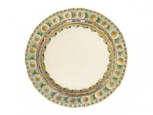 This delightful and colorful pattern adds whimsy to any table. Raphael with its idyllic design rendered in warm pastel colors is an ideal choice. This delightful and colorful pattern adds whimsy to any table. Raphael with its idyllic design rendered in warm pastel colors is an ideal choice.