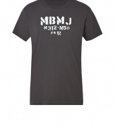 Embrace casual military cool with Marc by Marc Jacobss dark grey army logo t-shirt - Crafted from a pure, lightweight cotton - Slim, straight cut - Classic crew neck and short sleeves - Ideal for leisure, perfect for pairing with a leather jacket and jeans or chinos and a cardigan