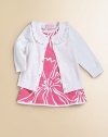 A charming layer for little ones with a darling ruffled collar and a palm-tree logo.Ruffled scoop neckButton-down placketLong sleeves with ribbed cuffsRibbed hemCottonMachine washImported