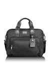 Rendered in ballistic nylon with leather trim, the Alpha Bravo series offers classic styling details and strong organizational pockets, functioning seamlessly across work, travel and casual environments. With a dedicated laptop compartment, the brief easily stores your everyday essentials and more, and even boasts an iPad pocket.