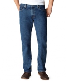 Some things never go out of style, like Levi's® classic 505(tm) jean. Updated dusty, striated wash with light wear along pockets and hem for a broken-in feel. Five-pocket styling with signature stitching on back pockets. Zip fly. Some things never go out of style, like Levi's® classic 505(tm) jean. Updated dusty, striated wash with light wear along pockets and hem for a broken-in feel. Five-pocket styling with signature stitching on back pockets. Zip fly.