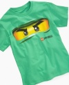 Somebody's watching. He can stand out with the stealth style of this cool LEGO Ninjago shirt.