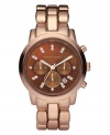 Leave understatement to someone else. Shine the brightest with this rosy watch by Michael Kors.