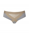 Spearheading the innerwear-as-outerwear trend, VPLs easy to layer pieces offer a fashion-forward alternative to lingerie - Contrasting elastic waistband, banded front detail with metallic inlay, back dart detail - Perfect under any outfit or paired with a matching bra for stylish lounging