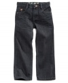 A classic fit for a classic look. These straight leg jeans from DKNY will keep him looking cool at school or out and about anytime of year.
