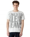 Go bold. This Calvin Klein Jeans tee make a singular statement.