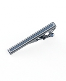 This tie bar from Kenneth Cole Reaction gives your look nuanced texture. This tie bar from Kenneth Cole Reaction gives your look nuanced texture.