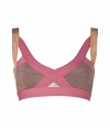 Spearheading the innerwear-as-outerwear trend, VPLs easy to layer pieces offer a fashion-forward alternative to lingerie - Two-tone crisscrossed multi-strap front with soft full-cups, adjustable wide straps, elasticized band - Pair with matching panties for stylish lounging or under a low-cut sleeveless top