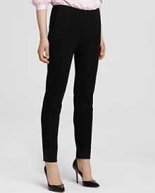 Introduce cosmopolitan chic into your work portfolio with these DIANE von FURSTENBERG pants, tailored in a slim, streamlined silhouette. Introduce cosmopolitan chic into your work portfolio with these DIANE von FURSTENBERG pants, tailored in a slim, streamlined silhouette.