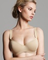 The T-shirt/sweater bra is a seamless molded microfiber bra. Hidden underwire gives you the smoothest look and wide straps for comfort. Ideal for T-shirts, sweaters and a blouse. Average Fit. Style #955