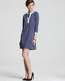 Modern meets vintage in this DIANE von FURSTENBERG dress, boasting a retro-inspired print and silhouette.