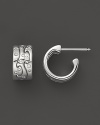 Diamonds glitter on these 18K white gold earrings from Georg Jensen.