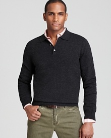 A sophisticated polo design in decadent cashmere expresses your taste for classic luxury. A sophisticated polo design in decadent cashmere expresses your taste for classic luxury.