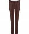 Stylish pants made ​.​.of fine brown cotton corduroy - Slim, straight cut - Particularly comfortable, thanks to the stretch content - Luxurious and relaxed simultaneously - Two diagonal side pockets - High quality and wonderfully comfortable - A favorite pair of pants you will wear your whole life long - Wear either casual with a cashmere pullover or classic with a shirt and matching jacket