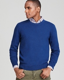 Forever classic, a cashmere crewneck boasts inimitable softness for the ultimate in luxury. Shore up your sweater collection with this handsome design, perfect with casual and dress shirts alike for all your relaxed and refined activities. Forever classic, a cashmere crewneck boasts inimitable softness for the ultimate in luxury. Shore up your sweater collection with this handsome design, perfect with casual and dress shirts alike for all your relaxed and refined activities.