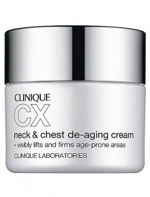 Densely hydrating cream delivers a potent de-aging stimulus. Visibly firms and tightens. Horizontal lines on the neck and vertical lines on the chest appear to fill in Skin looks smoother and brighter Can be used by all skin types For best results, apply day and night, smoothing over neck and chest in an upward motion. Make daily sunscreen a habit to help stall visible aging and UV-induced damage to age-prone skin. 1.7 oz. Densely hydrating cream delivers a potent de-aging stimulus. Visibly firms and tightens. Horizontal lines on the neck and vertical lines on the chest appear to fill in Skin looks smoother and brighter Can be used by all skin types For best results, apply day and night, smoothing over neck and chest in an upward motion. Make daily sunscreen a habit to help stall visible aging and UV-induced damage to age-prone skin. 1.7 oz.