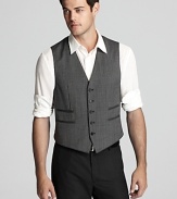 John Varvatos Star USA LUXE reprises the vest for a classically refined, unexpected element in your wardrobe.