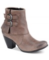 A cuffed ankle and small buckled straps add charm to the Traipse booties by b.o.c. by Born.