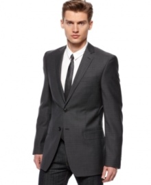 Complete your dress look with this sophisticated sport coat from DKNY. Complete your dress look with this sophisticated sport coat from DKNY.