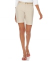 Modernize your wardrobe with these chic Charter Club petite shorts. The slim fit is right on-trend this season!