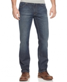 These DKNY Jeans are sure to become your trusty pair of classic blues. These DKNY Jeans are sure to become your trusty pair of classic blues.
