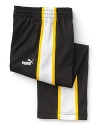 A sporty fave, these PUMA double knit pants feature flashes of contrast for flair.