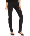 MICHAEL Michael Kors' petite skinny jeans easily amplify a casual outfit with a bold dose of rich black.