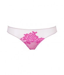 Turn up the heat with these luxe lace briefs from La Perla - Slim fit, nude with fuchsia lace front detail - Perfect under any outfit or for stylish lounging Turn up the heat with these luxe lace briefs from La Perla - Slim fit, nude with fuchsia lace front detail - Perfect under any outfit or for stylish lounging
