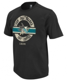 Take a bite out of team style with this vintage-inspired San Jose Sharks t-shirt from Reebok. Take a bite out of team style with this vintage-inspired San Jose Sharks t-shirt from Reebok.