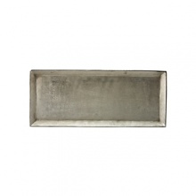 Organically molded under fire, this handmade tray exudes metal artistry with a New York edge. Organically molded under fire, this handmade tray exudes metal artistry with a New York edge.