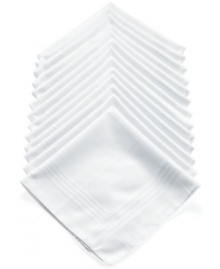 Get hip to a classic accessory. This 13 pack of handkerchiefs from Club Room are essential for the modern gentleman. Get hip to a classic accessory. This 13 pack of handkerchiefs from Club Room are essential for the modern gentleman.