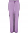 With a streamlined look and uplifting shade of wisteria, Moschino C&Cs tailored trousers are as flattering as they are chic - Side slit pockets, zip fly, tabbed closure - Tailored fit, straight leg - Wear with printed tops sleek leather accessories