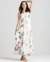 Free People Dress - Magnificent Battenburg Lace Floral Print Maxi