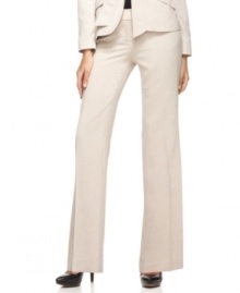 Polished and professional, these petite pants from Alfani are the foundation of many fashionable work ensembles.